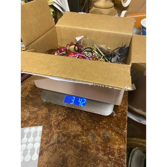 Mixed Jewelry Parts Box 3 Pounds Craft Parts Broken & Whole - Picture 3 of 10